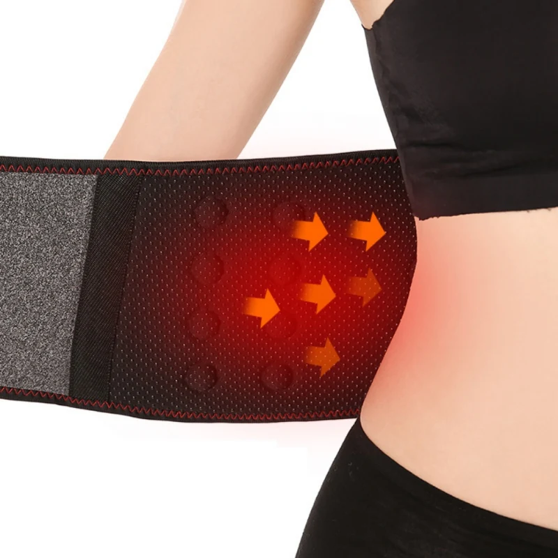 Tourmaline Self-heating Magnetic Therapy Waist Support Belt Lumbar Back Waist Support Brace Elastic Back Brace Posture Corrector