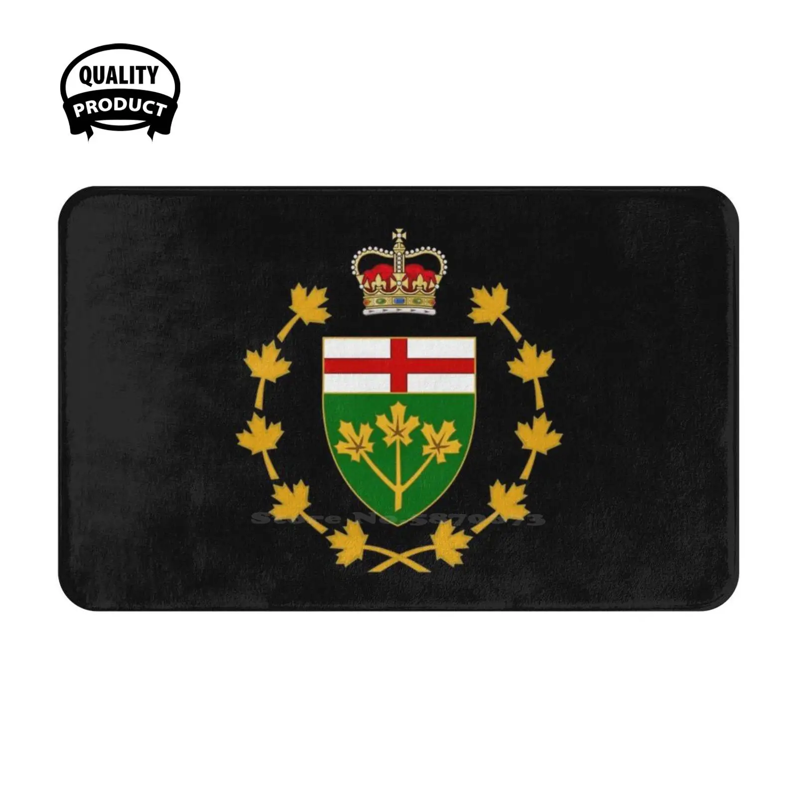 Emblem Of Lieutenant Governor Of Ontario Soft Cushion Home Carpet Door Mat Car Rug Emblem Of The Lieutenant Governor Of Canada