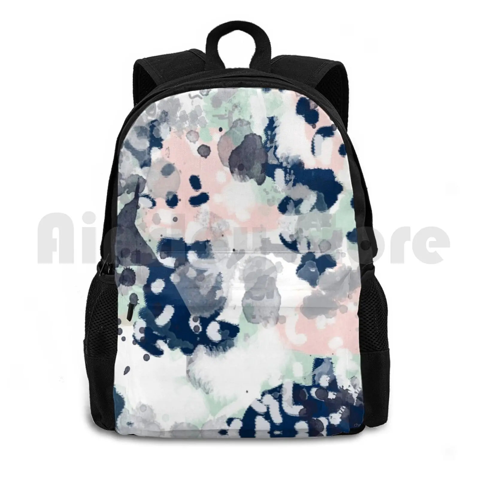 

Melia-Abstract Minimal Painting Trendy Home Decor Nursery Baby Art Outdoor Hiking Backpack Waterproof Camping Travel Melia