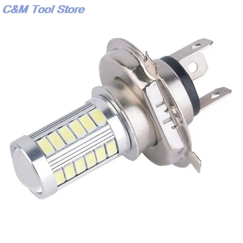 H4 33SMD LED Motorcycle Headlight Bulbs 800LM 6500K Led Moto Motorbike Daytime Running Light Car Lights