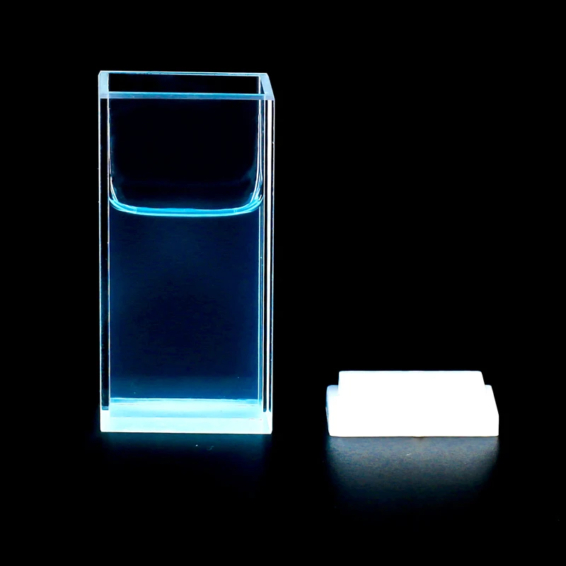 20Mm ควอตซ์เรืองแสง Cuvette/4-Way Light/สูงและกรดความต้านทาน