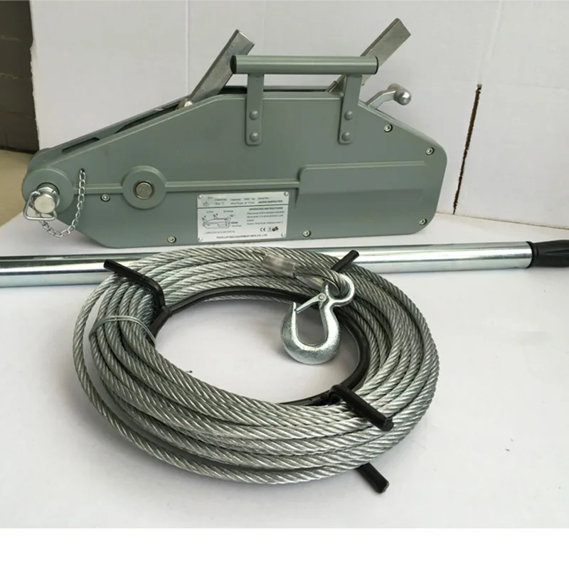 0.8T / 1.6T / 3.2T20M Traction Field Non-Electric Aluminum Alloy Steel Wire Rope Hand Pulling Hoist