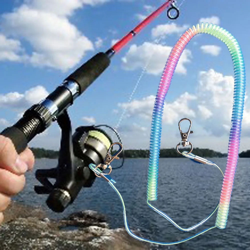 Einziehbares Sicherheits-Angelruten-Lanyard, Retention-Seil, Tackle-Set, 3 m, 5 m, 8 m, rutschfeste Prävention, sichere Kordel, Basic – Detail 1