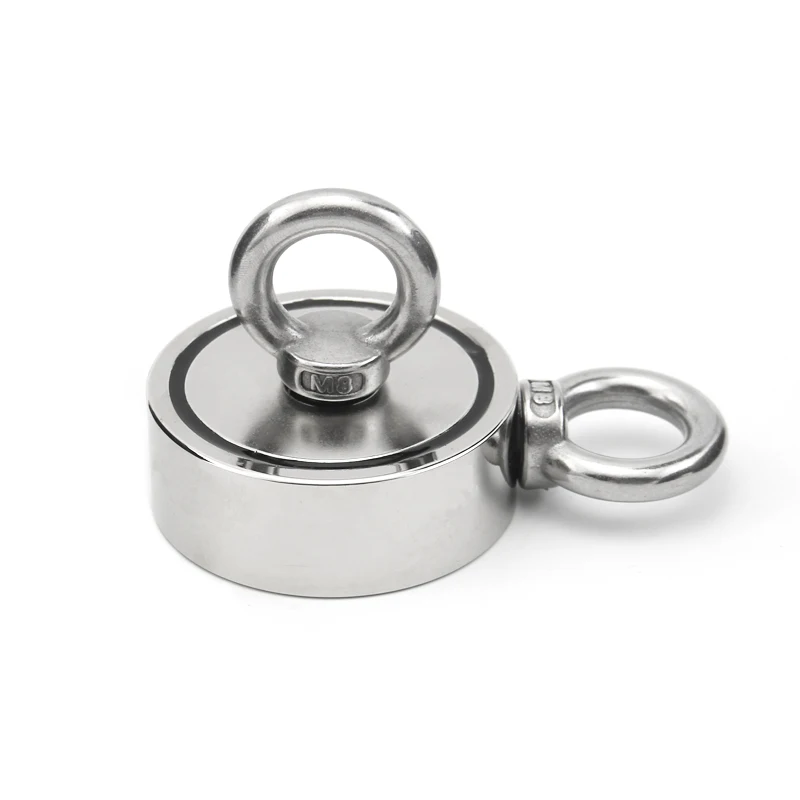 D48-D75mm Strong Neodymium Magnet Double side Search magnet hook super power Salvage Fishing magnetic Stell Cup holder