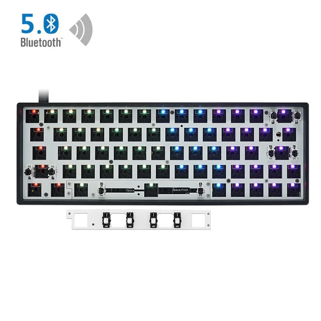Cherry MXキーボード用の交換可能なPCBケース,Gk64,gk64x,gk64xs,rgb
