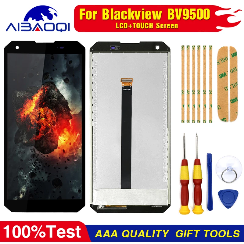 New For Blackview BV9500 BV9500 Pro BV9900 BV9900E BV9900 Pro LCD Display Digitizer Assembly With Frame Replacement Parts