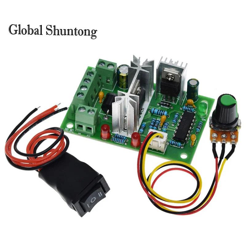 10V 12V 24V 36V Pwm Dc Controller Met Positieve Inversie Schakelaar Pwm Dc Controller Voor Dc motor Speed Controller 150W