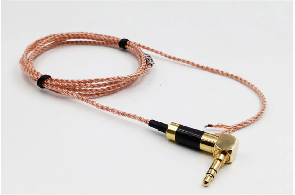 DIY 이어폰 와이어, 7N 단결정 구리 케이블, DIP 곡선 플러그, 80 코어, 4 공유