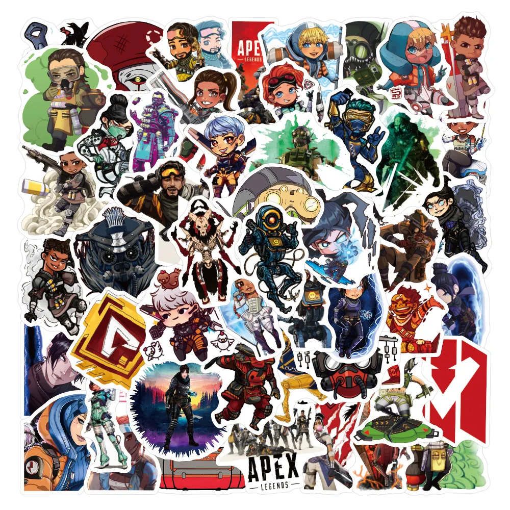 10/30/50PCS Anime Cartoon Apex Legends Game Stickers  Waterproof Guitar Luggage Skateboard Motorcycle Laptop Car Toy Sticker