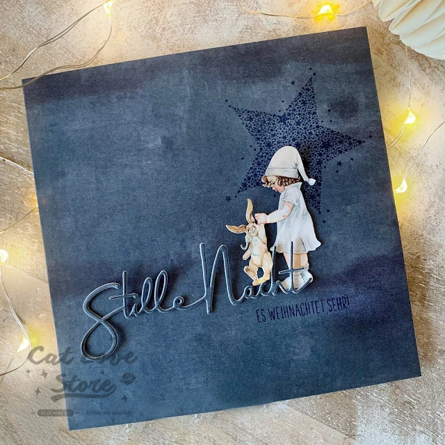 Stille Nacht-قوالب قطع معدنية ألمانية صامتة ، استنسل سكرابوكينغ ، صنع البطاقات ، النقش ، جديد لعام 2019