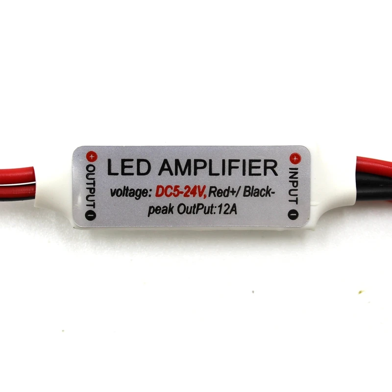 Mini amplificateur répéteur LED monochrome DC 12a, pour bande lumineuse LED 5050/2835/3528 // 5630/3014