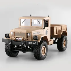 RC Car 4WD 2.4G Replaceable Tire Tracked Snow Truck WiFi HD Camera Real-time Transmission High Speed Military Truck VS WPL B-16