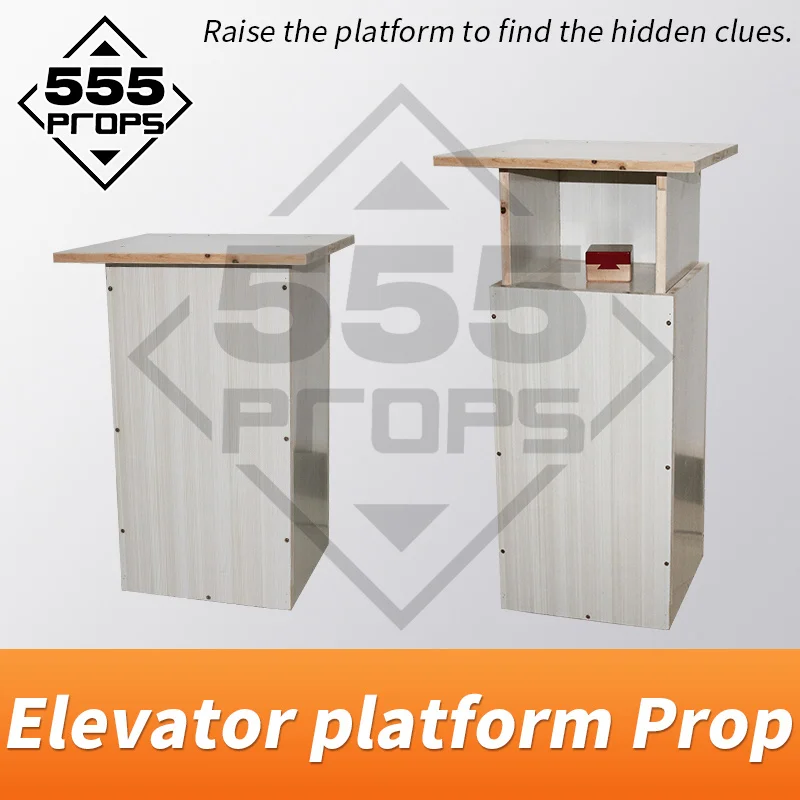 555PROPS real life escape room game elevator platform prop lifter good for clue hide chamber props