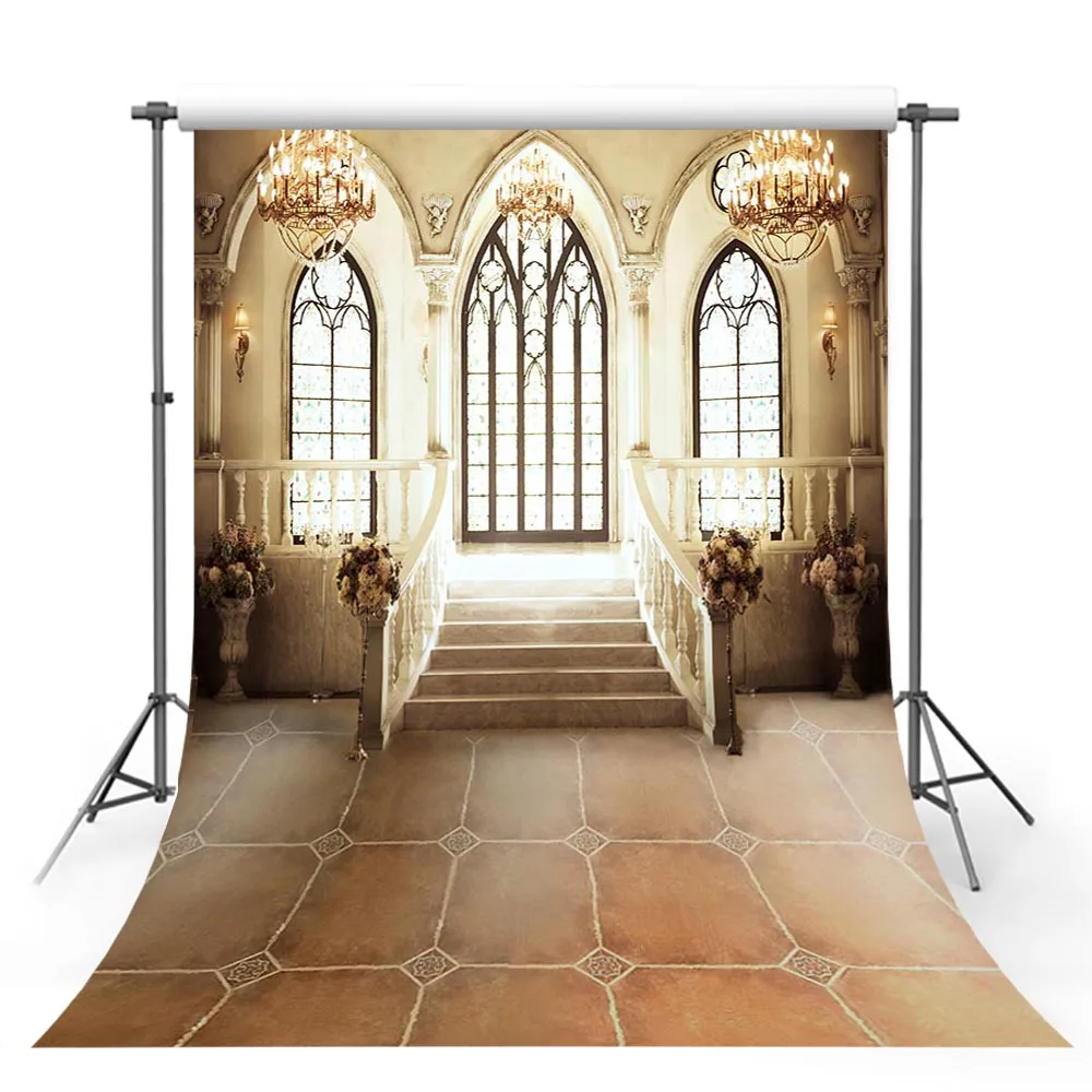 Avezano Backdrops Wedding Engagement Luxury Hall Palace Chandelier Church Decor Photography Backgrounds Photo Studio Photophone