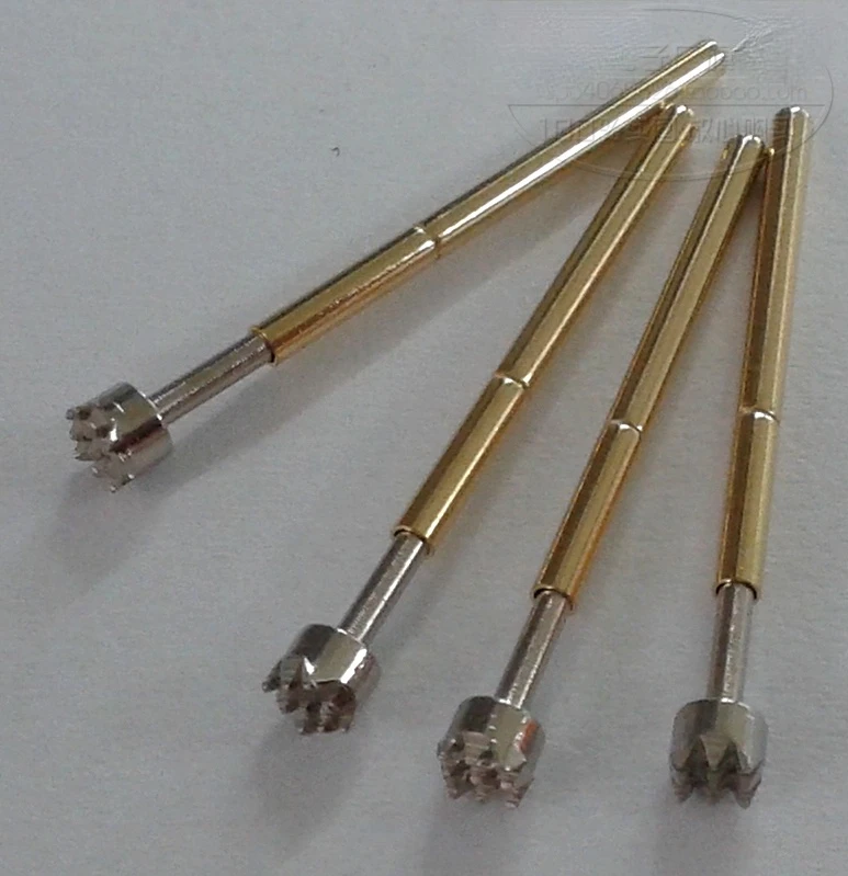 Sonda de Cabeça Grande 100 mm Agulha de Teste de 10 Dentes Cabeça Grande de Sonda de Mola 2.5 mm Peças