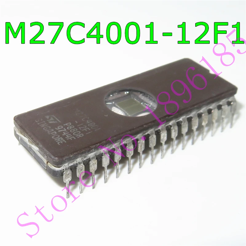 M27C4001-12F1 27C4001 IC EPROM UV 4MBIT 100NS 32CDIP   4 Mbit (512Kb x 8) UV EPROM and OTP EPROM