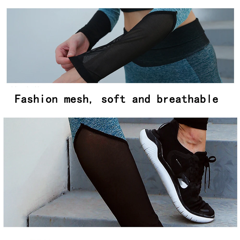 Gym Set Workout Clothes for Women Flawless Knit Mesh Long sleeve Compression Crop Tops Seamless Leggings Yoga Set Gym Clothing