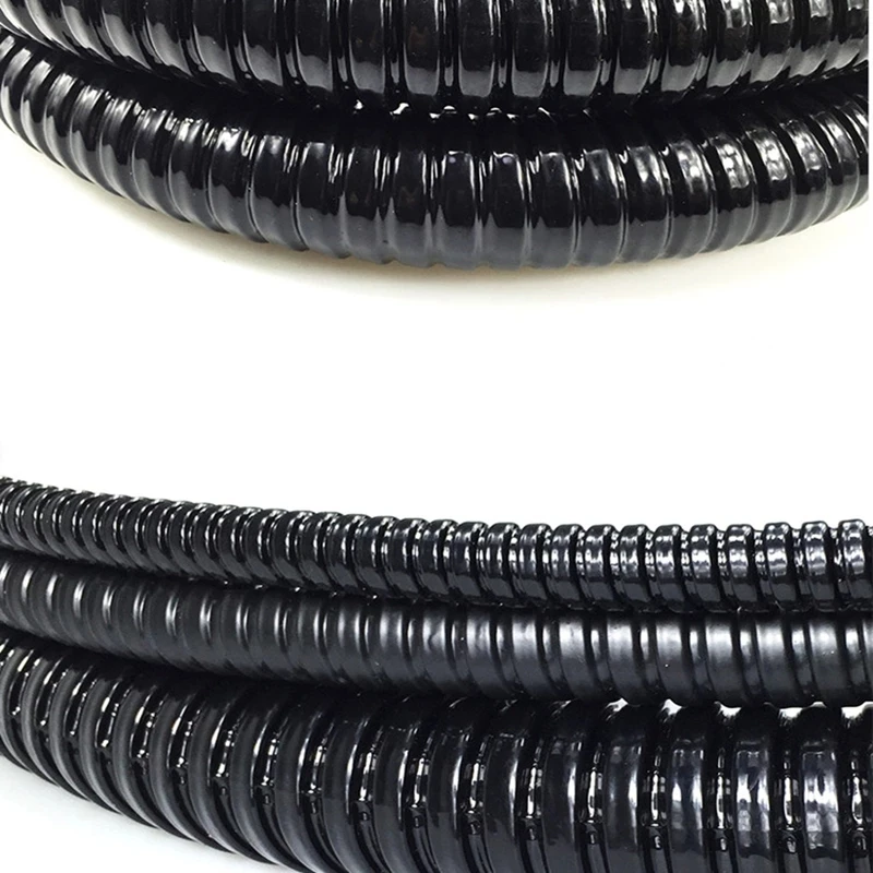 1M Waterproof Plastic coated metal hose diameter 6mm-50mm Threaded corrugated pipe wire harness casing for Cable line protecter