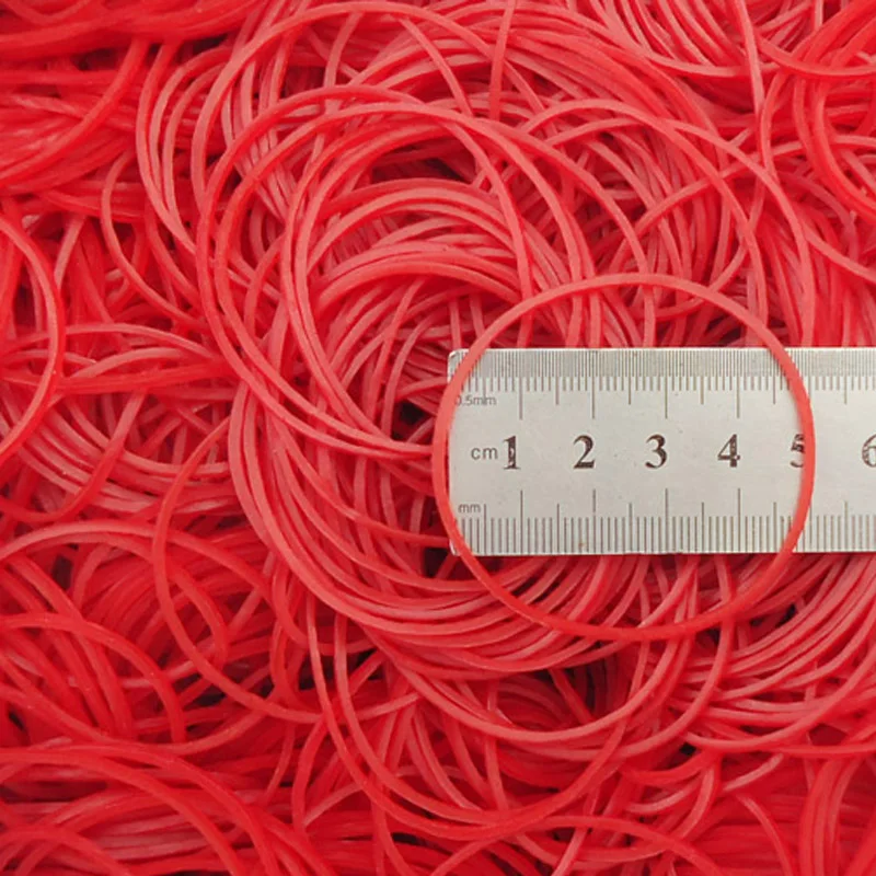 Diameter 19mm-60mm Red High Elastic Rubber Bands Supplies Stretchable O Rings