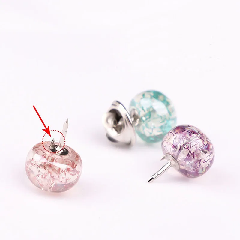 10pcs Button Brooch Imitation Pearl Circle Brooch Pins PU Button Trendy Metal Sweater Collar Hijab Pin Brooch Jewelry Accessorie