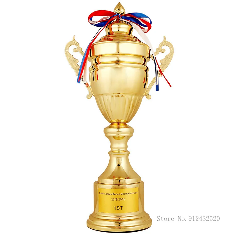 Customizable Metal Trophy, Commercial Universal Medal, Souvenir Excellent Competition, Home Decorations Rewards, 37CM, 42CM, 1pc