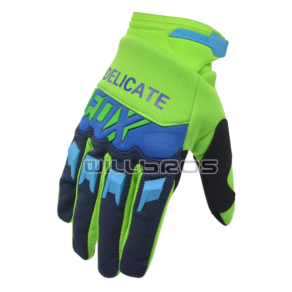 

Delicate Fox Green Blue Motorbike Gloves Air Mesh Cycling Race Men Woman Unisex Glove