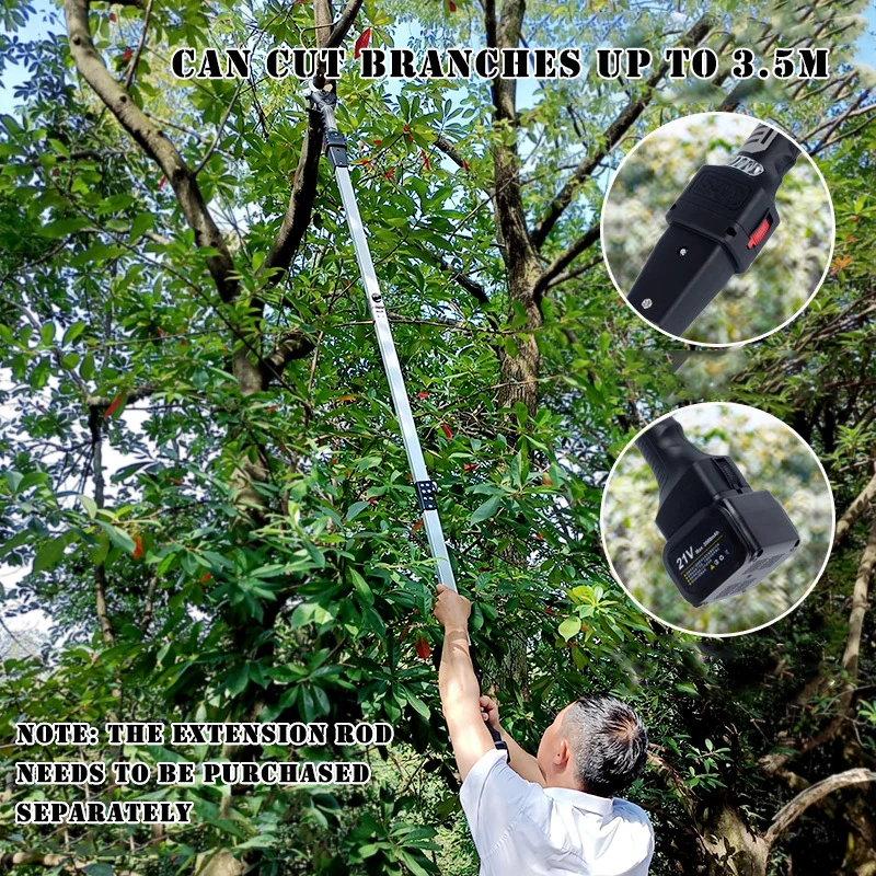 Imagem -04 - sem Fio Podador de Lítio-íon Tesoura de Poda Eficiente Tesoura Bonsai Ramos de Árvore Elétrica Ferramentas de Jardim Elétrico S40 40 mm 21v