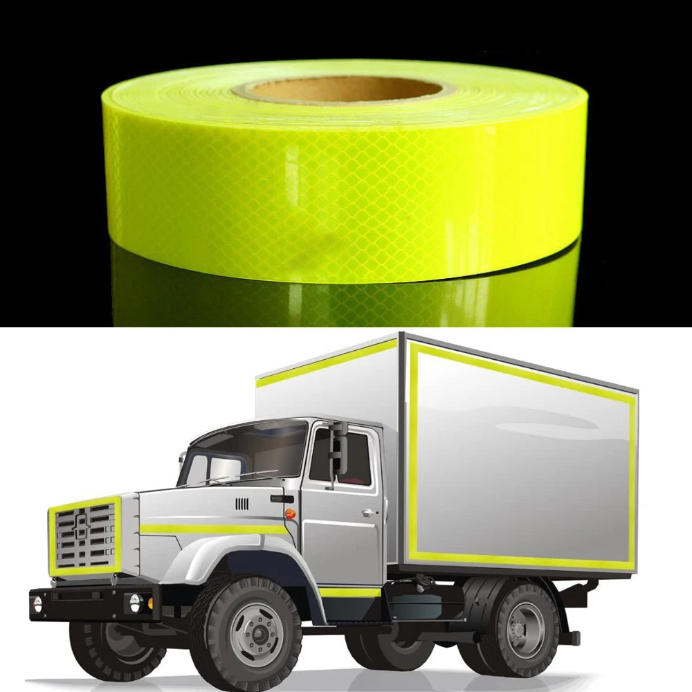 5cmx25m/Roll Reflective Adhesive Tape Safety Caution Warning For Truck Motorcycle Bicycle Car Styling