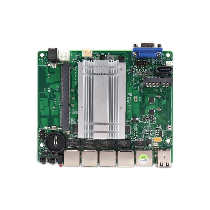 Fanless Mini PC In-tel Celeron J1900 Quad-Cores 4 LAN Gigabit Ports OpenWrt Linux Ubuntu Firewall Appliance Router