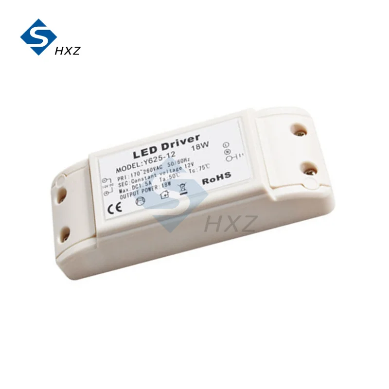 تيار مستمر 12 فولت 18 واط LED سائق محول إلكتروني 1.5A 170-260 فولت لمبة