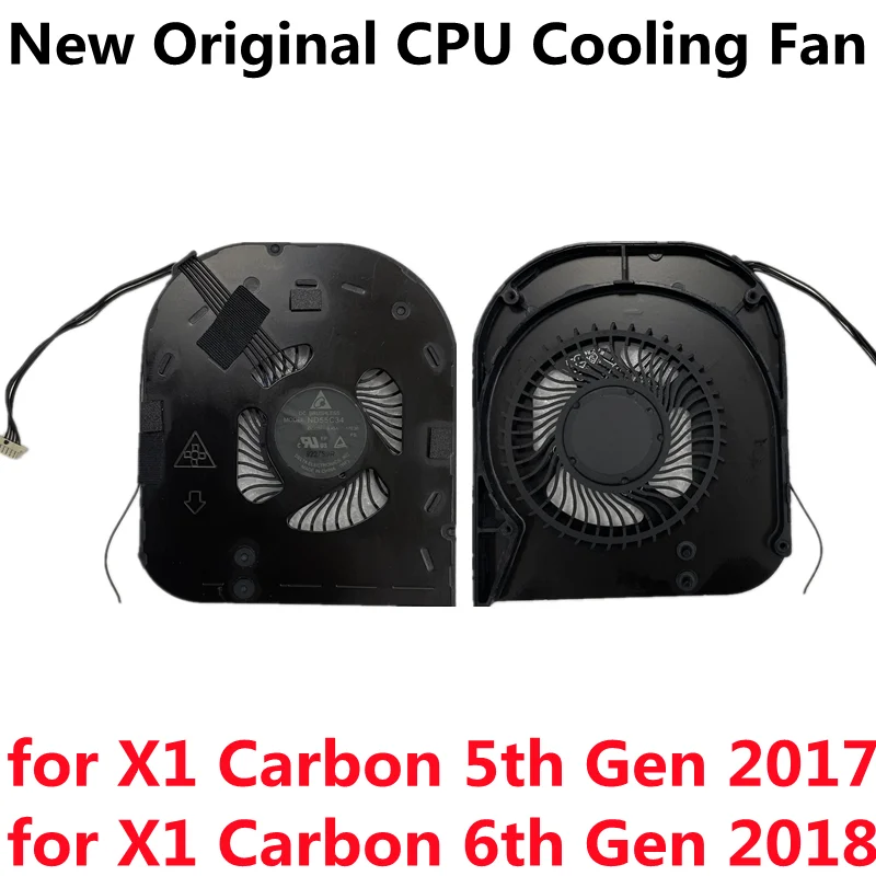 Refroidisseur de ventilateur de refroidissement CPU pour Lenovo thinkSub bronchCarbon 2017 5ème 6ème génération X/s 2018 ND55C34-16E15 -17E30 00UR984 00UR204