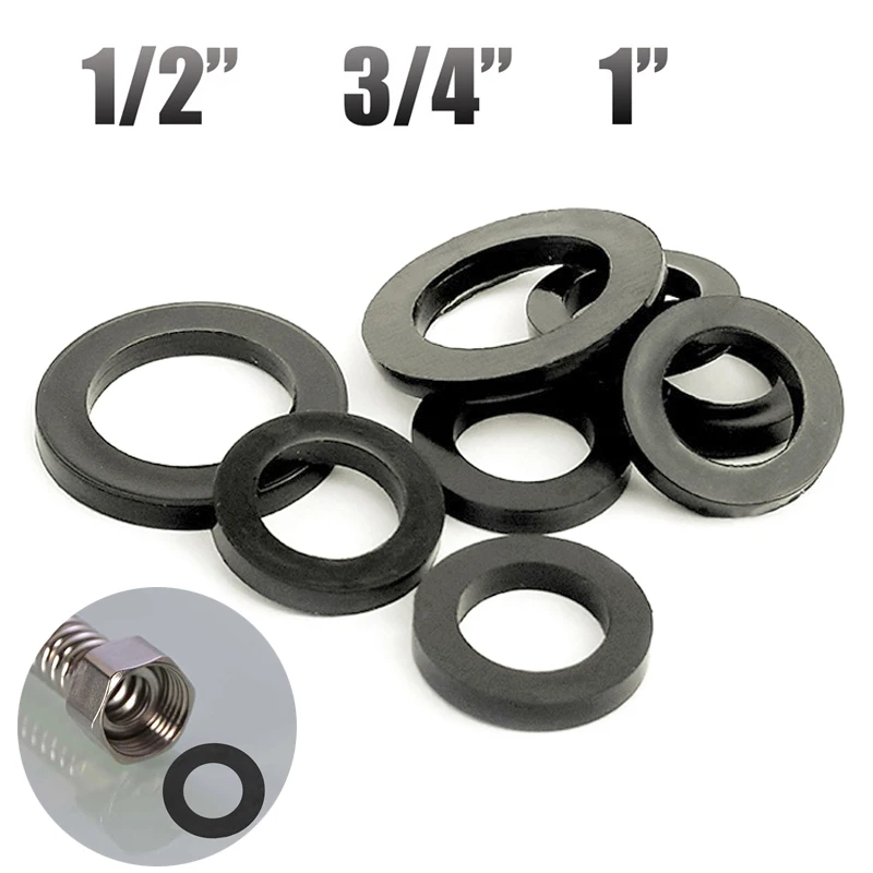 1/2" 3/4" 1" gumowy o-ring prysznicowy wąż hydrauliczny gumowy pierścień uszczelniający zestaw oringów uszczelka wodna o-ring 10szt 50szt dn15 dn20 dn25