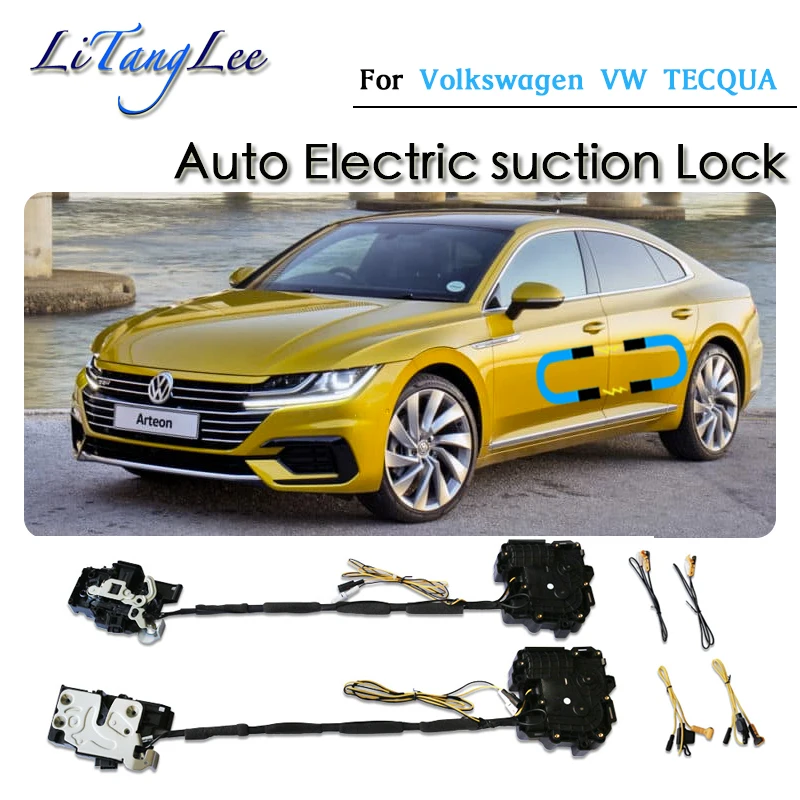 

Car Soft Close Door Latch Pass Lock Actuator Electric Absorption Suction Silence Closer For Volkswagen VW TECQUA 2020 2021