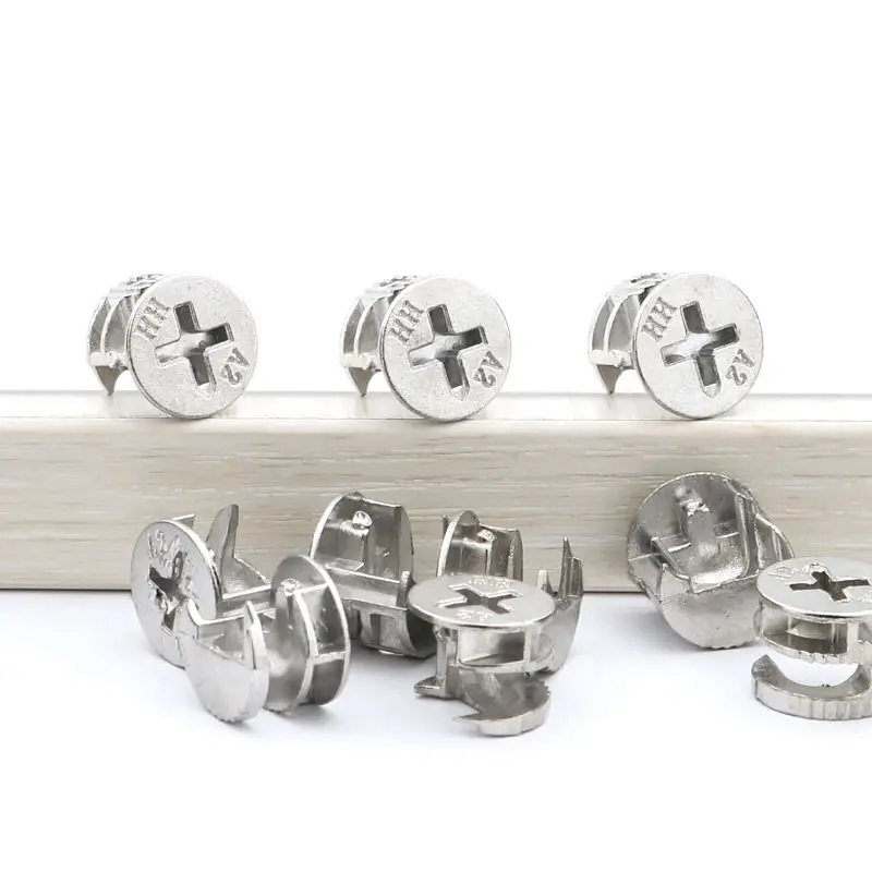 3 in 1 Kit di collegamento a vite per dado ruota eccentrico per mobili per dima di centraggio dado di bloccaggio a camma connettore asta accessori Hardware
