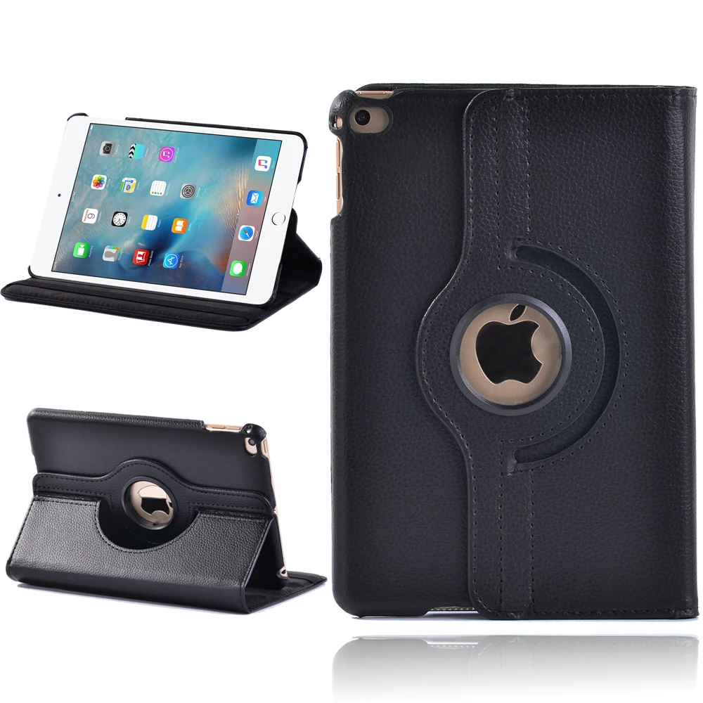 Leather 360 Rotating Case for Apple Ipad Mini 4/5 7.9 Inch Drop Resistance Tablet Cover for A1538/A1550/A2133/A2124/A2125