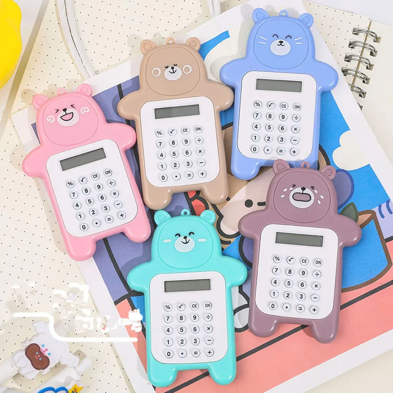 Cartoon Pocket Mini Rekenmachine Handheld Pocket Studenten Rekenmachine Carry Extra 'S Kawaii Calculadoras School Kantoor Rekenmachine