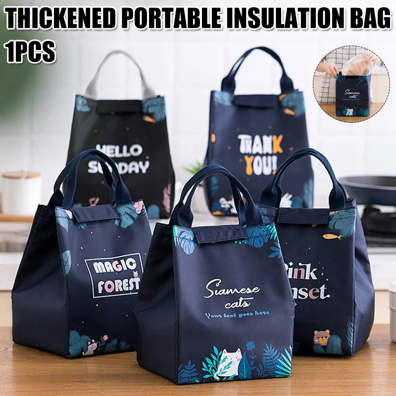 Bolsa de almuerzo térmica portátil, bolsos de almacenamiento de alimentos impermeables, bolsa refrigeradora para alimentos, bolsa de Picnic de viaje para acampar al aire libre