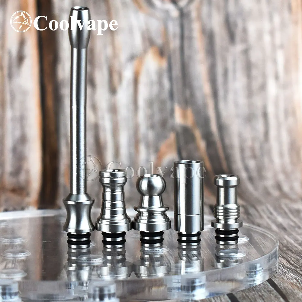 coolvape 510 metal Long Drip Tip Drip Tip electronic cigarette rda For MTL Atomizer Berserker V2 MTL RTA