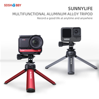 Sunnylife Tabletop Tripod Mini Aluminum Alloy for Action 2/OM 5/GoPro 10/POCKET 2/FIMI PALM 2/OM4 SE/Insta360 One X2