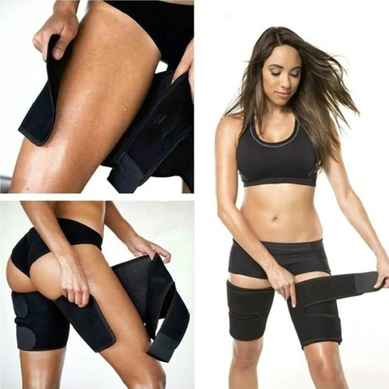 Nieuwe Vrouw ha sido moldeador Sauna Zweet Dij Calorieën Off Warmer Slanke Afslanken Benen Vet Thermo Neopreen compresmeren Massage