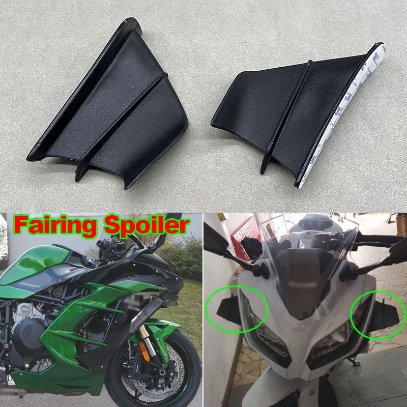 دراجة نارية الجنيح الجناح كيت المفسد الهوائية لكاواساكي النينجا H2 H2R 300 400 650 ZX6R 636 Z400 Z900 ZX6RR ZX10R ZX25R