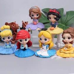 Q Posket Sofia /Snow White/Alice/Bell/Mermaid princess Toys Dolls Aurore PVC Anime Dolls Figures Collectible Model