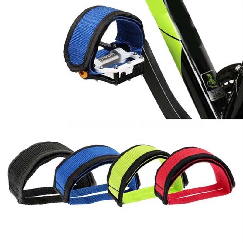 1 Pair Bicycle Pedal Straps Toe Clip Belt Strap Anti-slip Bike Pedal Tape Fixed Gear Adhesivel Cycling Fixed Cover BC0057