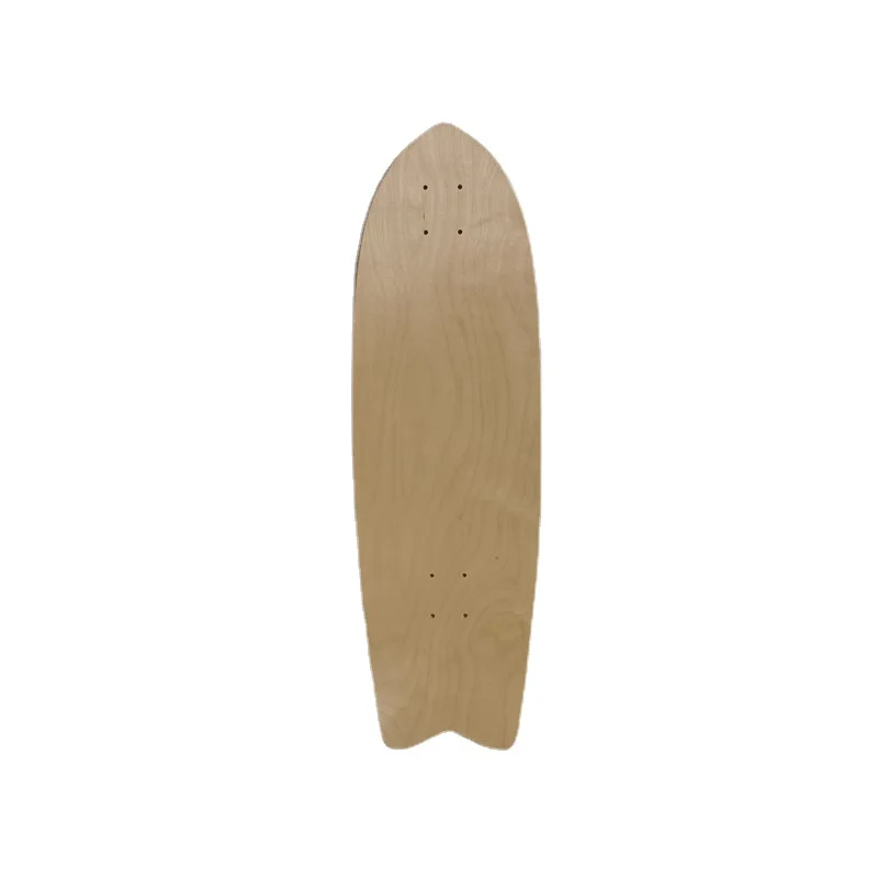 Deck de Skate de Surf de 32x10 Pouces, 7 Érables Canandiens, Finition VarjuvenFinish Transparente