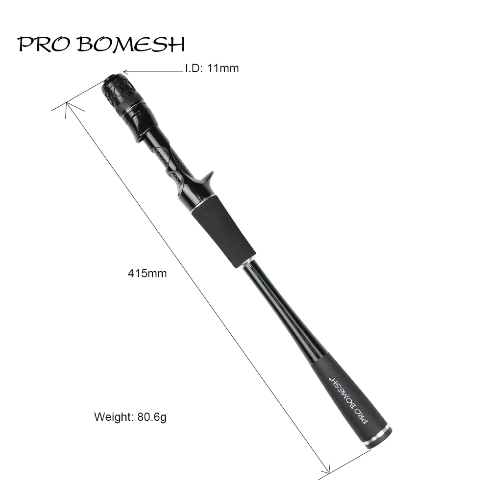 Pro Bomesh 1Set Taper Carbon Tube Grip Butt Section Spinning Cast Rod Building Component Handle Rod Repair DIY blank Accessory