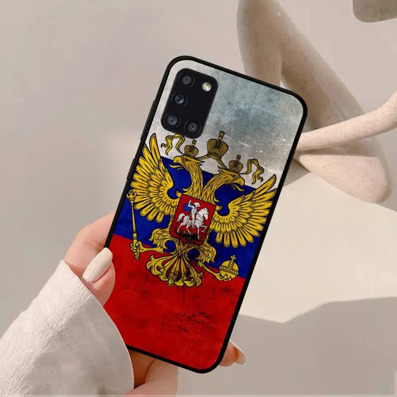 Russia Bandiera coat of arms Cassa Del Telefono per Samsung A 51 30s 71 21s 10 70 31 52 12 30 40 32 11 20e 20s 01 02s 72 copertura