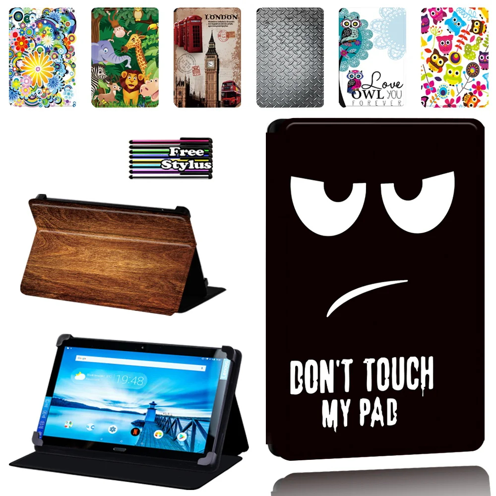 

For Lenovo Smart Tab P10 / P10 LTE 10.1 Inch Tablet Case Flip Stand Leather Cover Case + Stylus