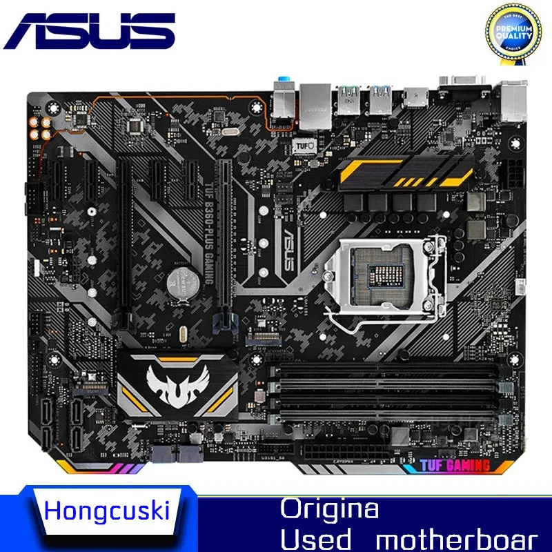 

For ASUS TUF B360-PLUS GAMING Used original motherboard Socket LGA 1151 DDR4 B360 Desktop Motherboard