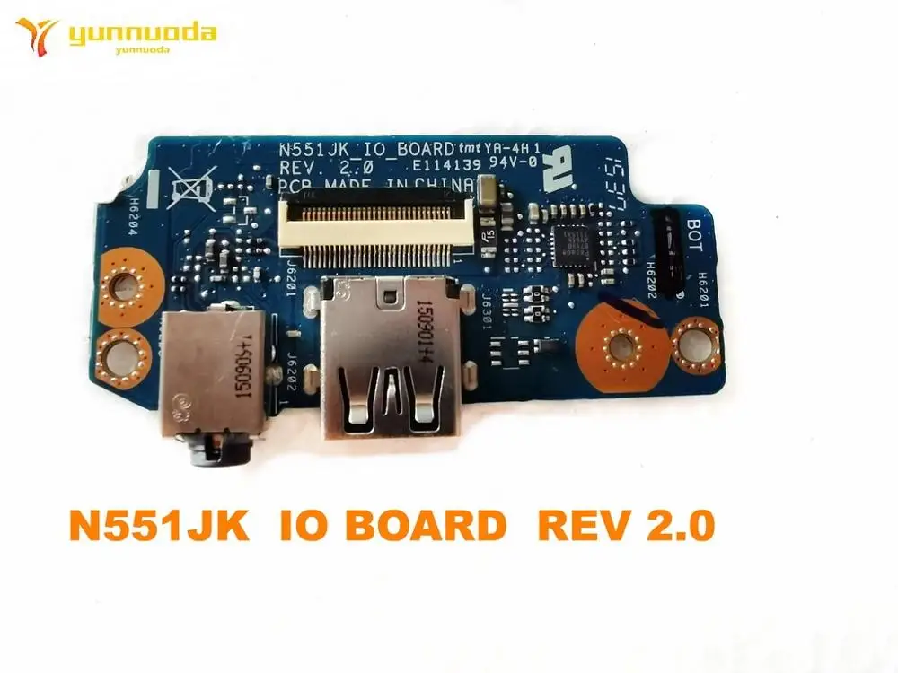 Original For ASUS N551JK USB Audio board N551JK  IO BOARD  REV 2.0 Tester good Free shipping