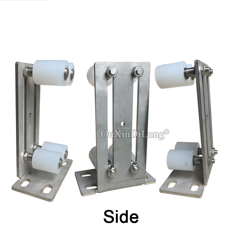1PCS Slide Gate Guide Post Rol Adjustable Braket Nilon Keras Rol Tugas Berat Baja Gate Guider GF389